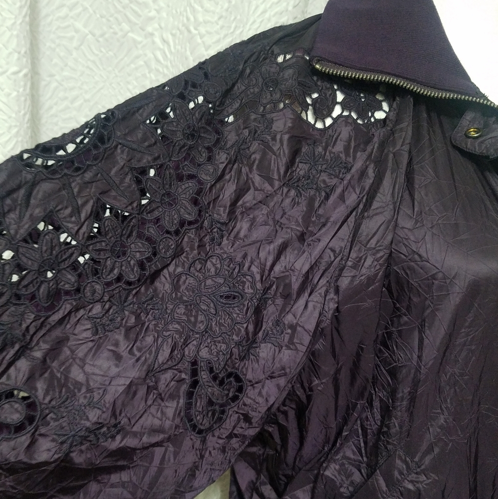 🌷Free People Eyelet Embroidered Nylon Jacket - Picture 7 of 13